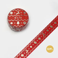 Load image into Gallery viewer, BGM Christmas Washi Tape Fabric
