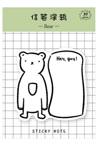 Sticky Notes- Bear